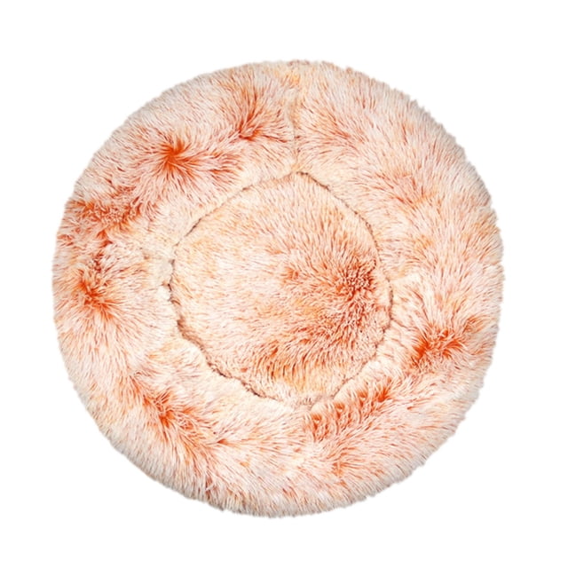 Fiudx Cama Redonda y Acogedora para Mascotas con Degradado, Relleno Suave para Aliviar Las Articulaciones, Borde Elevado para Mayor Seguridad, Comodidad Al Dormir, Ideal para Perros, Diseño Fácil de