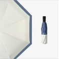 thumbnail image 1 of Compact Folding Umbrella, Color Stitching,Easy Carrying Travel Rain Umbrella,Blue Edge, 1 of 4