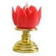 thumbnail image 1 of Lámpara de ambiente de vela LED con forma de loto oscilante para decoración del hogar (rojo) Likrtyny Para estrenar, 1 of 4