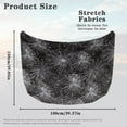 thumbnail image 7 of Uorisanigo Car Hood Cover Weatherproof Car Hood Protective Covers Elastic Cobweb Print Auto Hoods Cover Protection for Cars Hoods Decoration and Protection Covers, 7 of 7