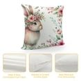 thumbnail image 4 of COMIO Easter Spring Pillow Covers Decoration, Buffalo Plaid Farmhouse Rabbit Bunny Flower Easter Throw Pillows Cushion Case Couch Decor for Spring Home Outdoor Decor, 4 of 5