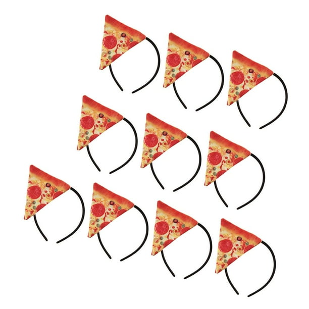 Diadema de pizza de fiesta,Diadema de disfraces,Diadema de vestir de vacaciones,Diadema de halloween,Casco de cosplay,Accesorios para el cabello