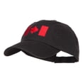 thumbnail image 2 of Canadian Red Flag Embroidered Petspun Cap - Black OSFM, 2 of 5
