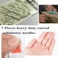 thumbnail image 5 of RUseeN Heavy Duty Nylon Extra Strong Upholstery Sewing Kit, Includes 3 Rolls Thread (55yd Each, 3 Colors), 7 Shaped Needles, for Leather, Carpet, Furniture, Shoe, 5 of 7