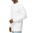 thumbnail image 3 of Hanes Unisex Perfect Crewneck Sweatshirt, Soft Pullover Fleece, White, XL, 3 of 7
