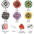 thumbnail image 1 of 500 Ultimate Poker Chip Set Black Mahogany Wooden Case, 1 of 1