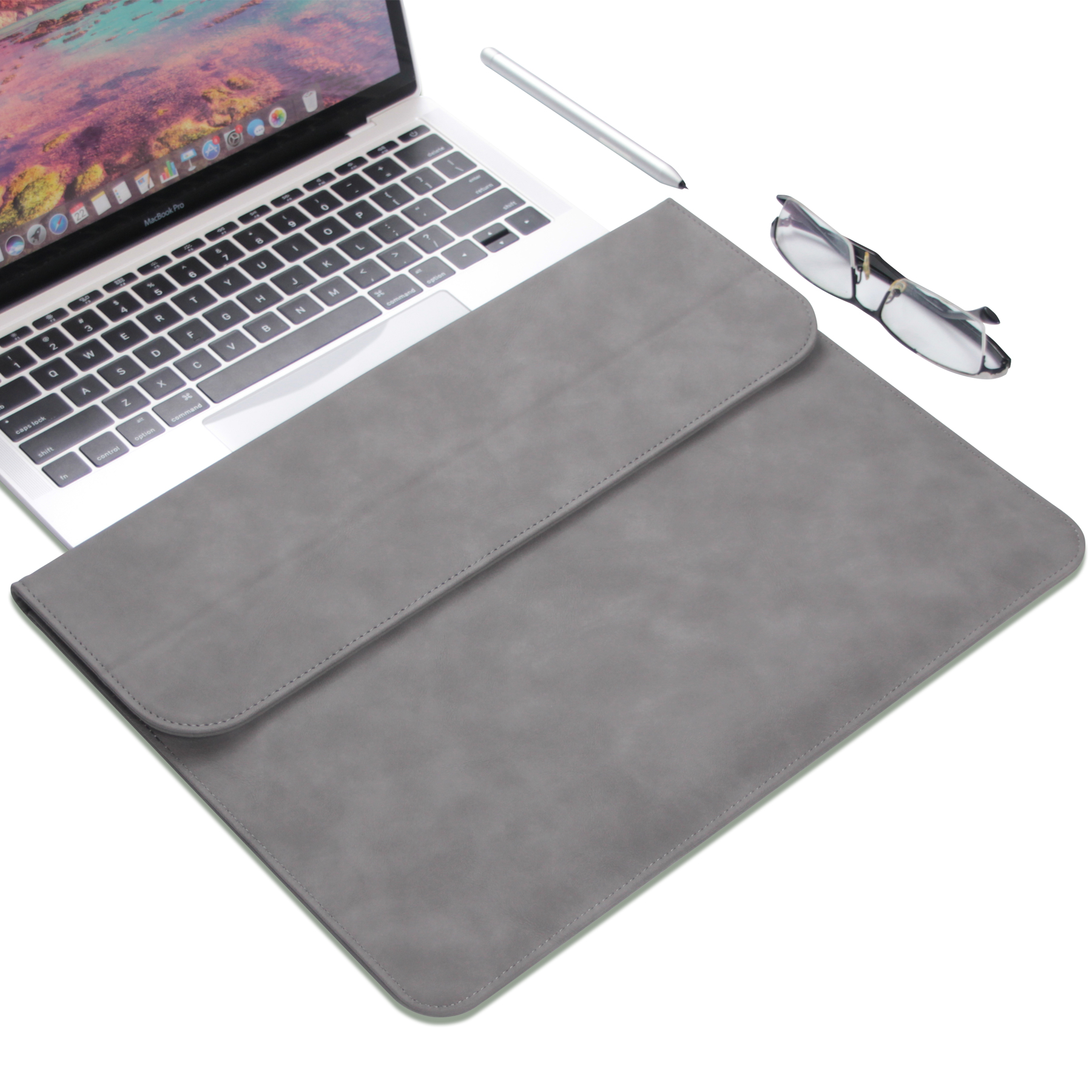 Megoo 14'' Laptop Sleeve Cover Laptop Case with Stand  for MacBook Pro/Air Microsoft Surface Samsung