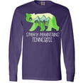 thumbnail image 3 of Inktastic Smoky Mountains, Tennessee- Mountains and Bear Shape Long Sleeve T-Shirt, 3 of 5