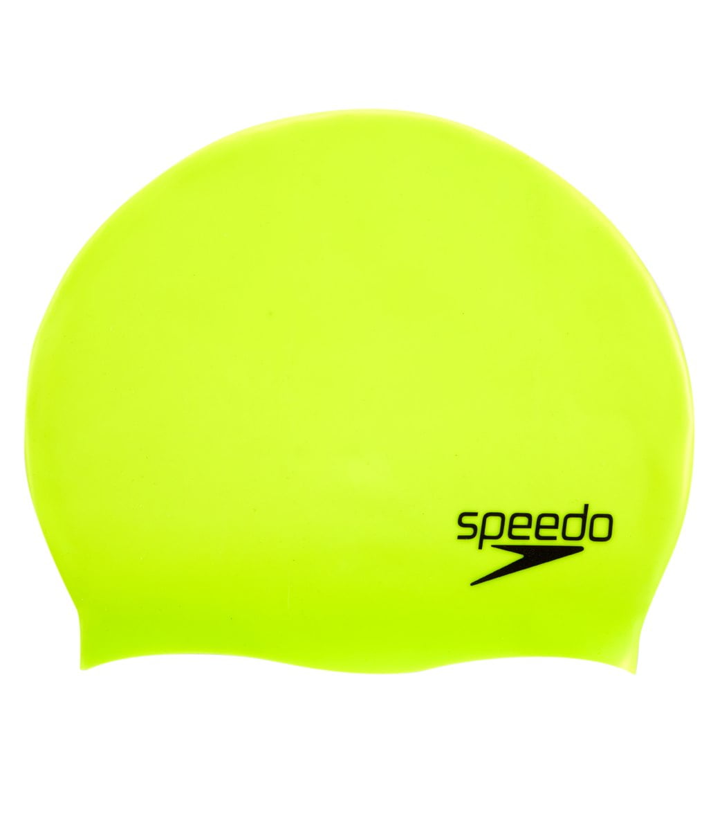 Speedo Solid Silicone Swim Cap Dark Teal One-size for sale online 