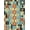 Multicolor, Pattern 4, variant on ODIKA Bedside Checkered Retro Block Hopscotch Border Storybook Grid Pet Friendly & Kids Safe Play for Playroom, Bedroom, Reading Nook