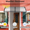 thumbnail image 4 of Yescom 38"X78" Window Awning Door Canopy Polycarbonate Anti-UV30+ Cover Outdoor Rain Snow Protection Patio White Board, 4 of 9