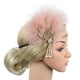 thumbnail image 3 of 2 diademas de los años 20 para danza. negro rosa Salvador Diadema de aleta, 3 of 7