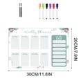 thumbnail image 3 of UNLLLL Acrylic Desktop Week Plan Memo Board Erasable Transparent Message Writing Board Memo Reminder Display Board/3ml Marker, for Students and Office Workers, 3 of 4