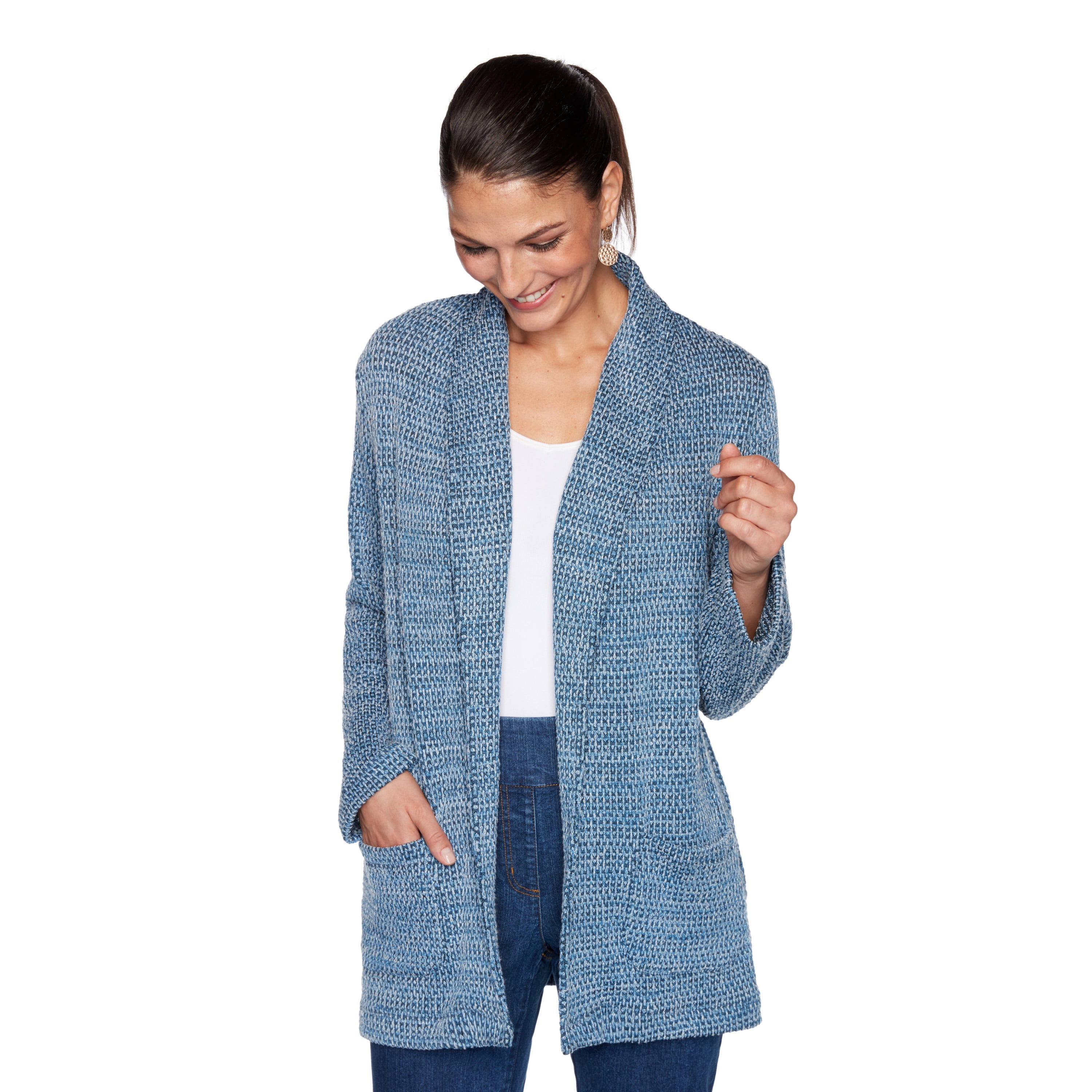 open front tweed jacket