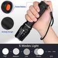 thumbnail image 3 of Super Lampe de Poche Puissante Étanche XM-L T6 LED 3500LM, 3 of 5