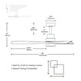 thumbnail image 3 of Globe Electric 91006572 Edinburg 48" 3 Blade Indoor Smart Adjustable Color Temperature Led, 3 of 7
