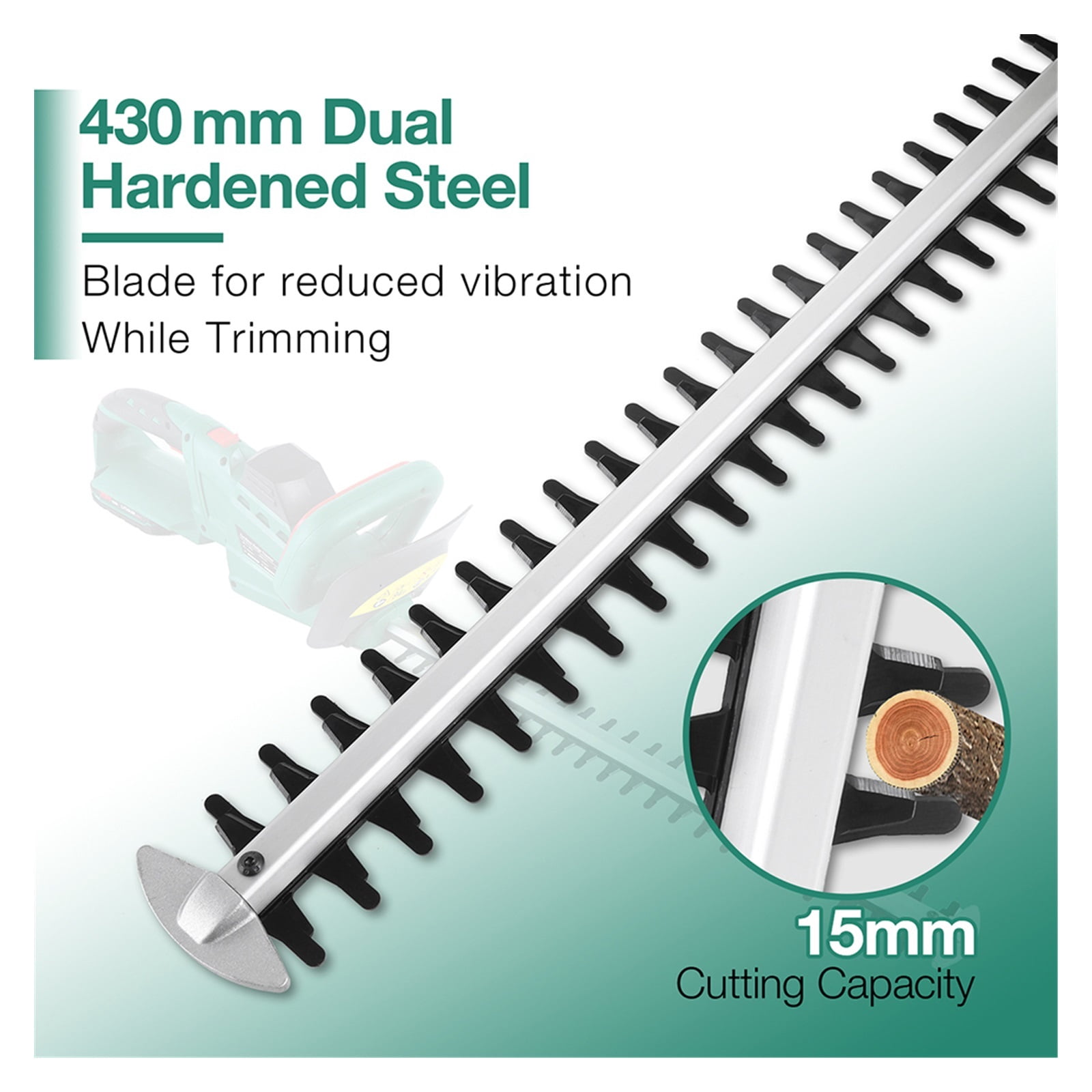 20V Hedge Trimmer Electric Pruning Shear Garden Tool Set 2.0Ah Battery Cutting Length 430MM Cordless Trimmer ,2 IN 1 Trimmer & Edger