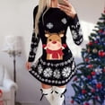 thumbnail image 2 of Vestidos de Navidad Para Mujer Moda Otoño E Invierno Manga Larga Navidad Impreso Cuello Redondo Vestidos Largos Odeerbi ODB198532, 2 of 5