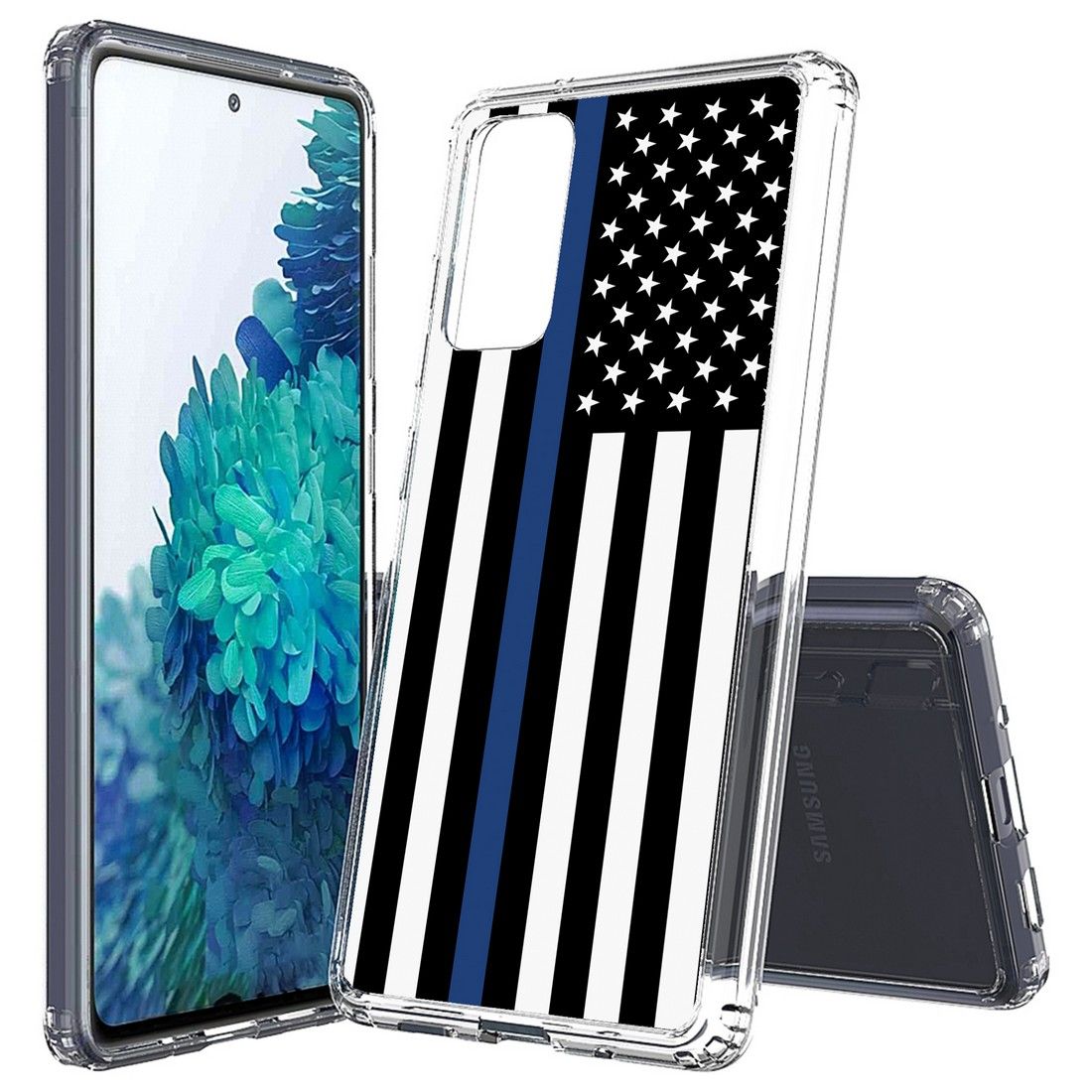 Bemz Aquaflex Samsung Galaxy S Fe 5g Fan Edition Phone Case Slim Fit Shockproof Cover Thin Blue Line Usa Flag Walmart Com Walmart Com