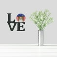thumbnail image 2 of Carolines Treasures BB2178WALV American Flag and Papillon Metal Wall Artwork LOVE 12X12 multicolor, 2 of 2
