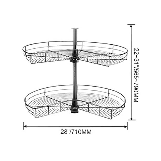 Plateau Pivotant À 180 ° 2 Paniers pour les Meubles d'Angle Aveugle de  Cuisine