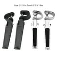 thumbnail image 3 of Destyer 2pcs/set Durable Motorcycle Footrest Easy To Install Foot Pegs For Crash Bar Non-slide Comfortable black, 3 of 6