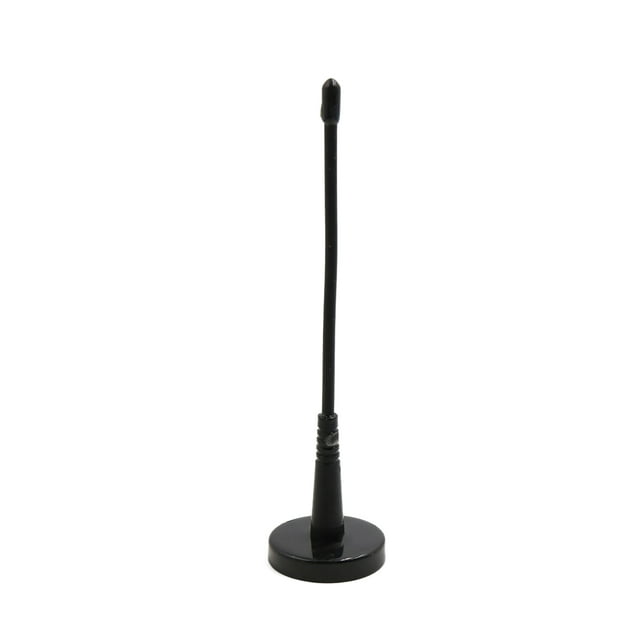 15,5cm Varilla Recta Antena de Techo de Señal Radio AM/FM Negro Base Magnética