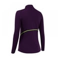 thumbnail image 2 of Women Quarter Zip Pullover Running Shirts Long Sleeve Activewear Tops Tight Workout, 2 of 5