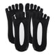 thumbnail image 3 of Calcetines invisibles de cinco dedos para mujer Sunnimix 2 pares negro, 3 of 8