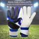 thumbnail image 3 of Eigraketly 1 par de guantes de fútbol ajustables portátiles profesionales para adolescentes práctica de fútbol guante de protección de manos de portero Deportes y aire libre Azul Eigraketly OD028164-02, 3 of 6