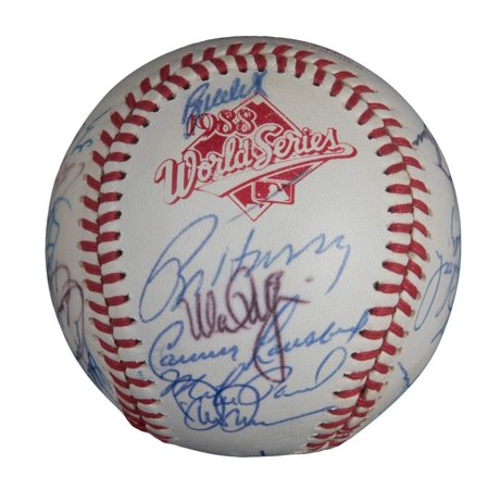 1988 Oakland Athletics A s AL Champs Team Signed World Series Baseball JSA COA