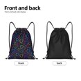 thumbnail image 6 of Japuie Colored Hearts Print Drawstring Backpack,Drawstring Bags, Draw String Back Bag,Sport Gym Bag for Sports, Gym, Travel, Swimming, Beach -Small, 6 of 7