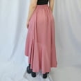 thumbnail image 3 of Women's Skirts Summer Elegant Chiffon Skirt Casual Swing Skirt High Waist Plain Ruffles A-Line Dresses Solid Color Office Work Maxi Dress Skirt, 3 of 6