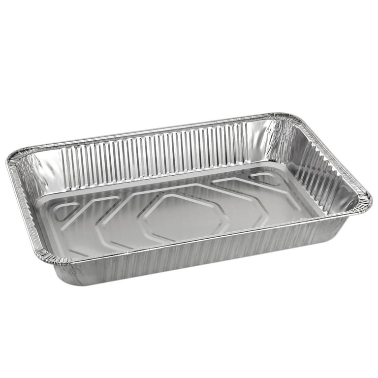  Juvale 15 Pack Aluminum Foil Pans 21 x 13, Full Size Trays for  Steam Table, Food, Grills, Baking, BBQ: Home & Kitchen
