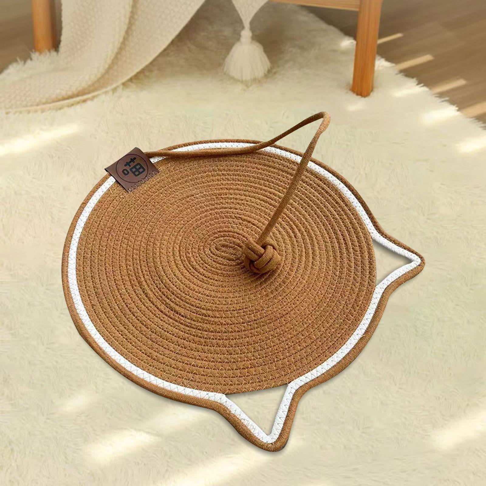 Bvdfgk Cat Scratch Mat Cat Scratch Pad Wear Resistant Furniture Protector Cat Toys Nest Dark Brown