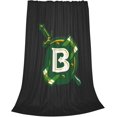 thumbnail image 2 of University of Belhaven Blazers Fleece Blanket, Very Soft Microfiber Flannel Blanket for Couch Warm and Cozy for All Seasons, Star Background, 2 of 6
