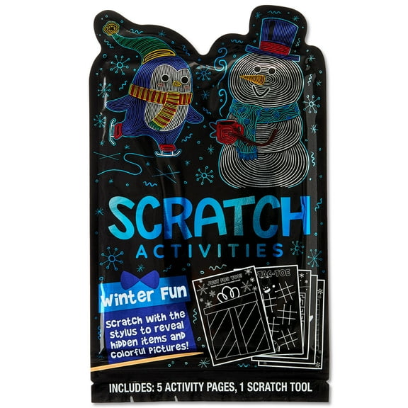 Winter Fun Scratch Activities Set, 6 Pieces, by Holiday Time