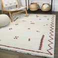 thumbnail image 5 of Balta Eila Geometric Southwestern Shag Area Rug Cream/Rust 7'10" x 10' 8' x 10' Ivory, Off-White, 5 of 5