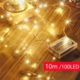 thumbnail image 2 of Guirnalda de luces LED de 3 m/5 m con alimentación por USB o batería, 10 m/20 m, para bodas, fiestas, jardines, decoración de árboles de Navidad, 2 of 5