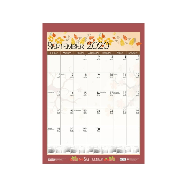 House Of Doolittle Recycled Seasonal Wall Calendar, Illustrated