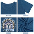thumbnail image 5 of XCHQRTI Teach Love T-Shirt for Women Graphic Shirt Funny Short Sleeve Back to School Teachers'Day Gift Tee Top, 5 of 6