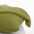thumbnail image 3 of Deconovo Pineapple Pattern Corduroy Throw Pillow Covers, Lime Green, 22 x 22 Inch, Invisible Zipper, Solid Decorative Cushion Cases for Sofa Couch, 3 of 6