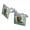 Silver, variant on Sloth Selfie Picture Square Cufflink Set - Silver or Gold