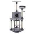 thumbnail image 4 of Sam's Pets Chachi 49" Gray Cat Tree, 4 of 11