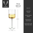 thumbnail image 4 of Viski Laurel Crystal White Wine Glasses, Stemmed Glasses, 13 oz, Set of 2, 4 of 6