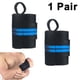 thumbnail image 1 of Muñequeras para levantamiento de pesas, 1 par con soporte para pulgar resistente para entrenamiento en gimnasio, levantamiento de pesas, peso muerto y entrenamiento de fuerza, 1 of 8