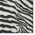thumbnail image 3 of Safari Black and White Tiger/Zebra Animal Print 8’ x 10’ Non-Skid Area Rug, 3 of 9
