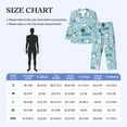 thumbnail image 2 of Mens Pajamas Set, Cute Cow Butterfly Tree Button Down Long Sleeve Loungewear Sleepwear Pjs sets for Men, 2 of 5