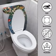 thumbnail image 3 of Yuyamidu Aesthetic Mushroom Toilet Lid Covers for Bathroom Round Toilet Lid Protector Soft Toilet Tank Dust Cover Fits Most Size Toilet Lid and Toilet Tank, 2 Pieces, 3 of 7