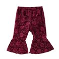 thumbnail image 4 of JTieacloth Girls Casual Pants Velvet Flare Pants For Baby Girls Soft Corduroy Trousers With Embossed Pattern Warm Winter Casual Outfit,Sizes 6-9 Months, 4 of 6